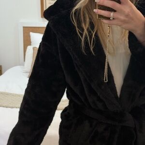 PrettyLittleThing Black Teddy Jacket